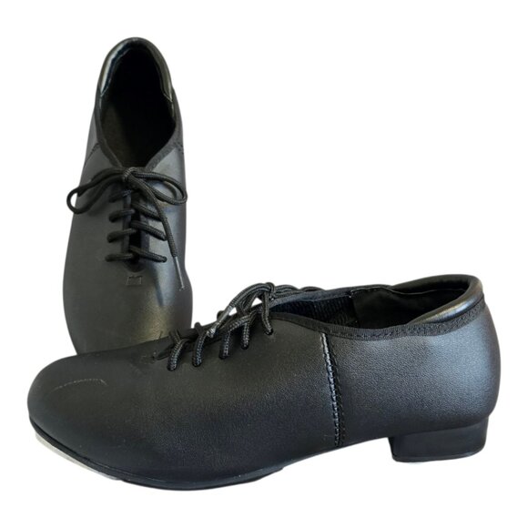 Theatricals Lace Up Oxford T9500 Tap Shoes Black Adults Size 5.5 GREAT! - Picture 1 of 11